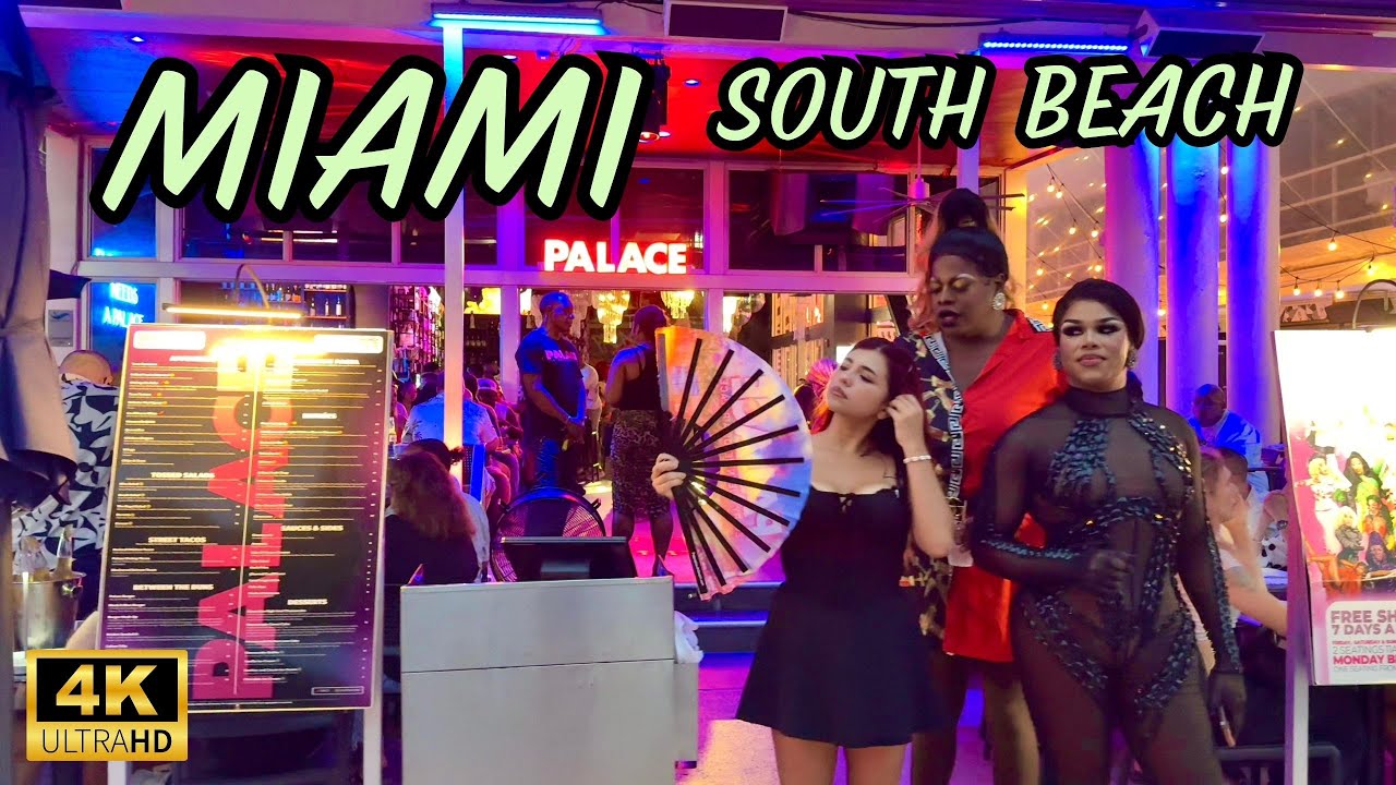Miami South Beach Walk – From Espanola Way to Ocean Drive Nightlife