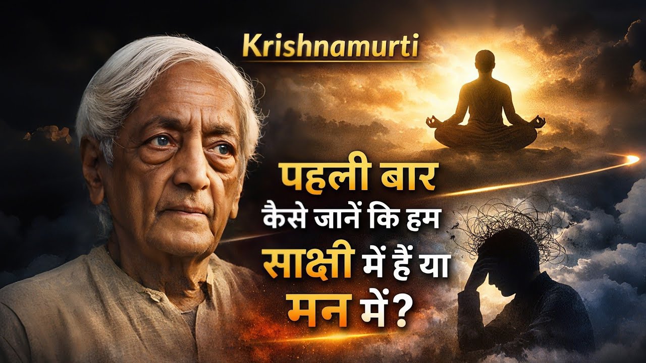 Krishnamurti on Awareness: How to Know If You Are the Observer or the Mind
