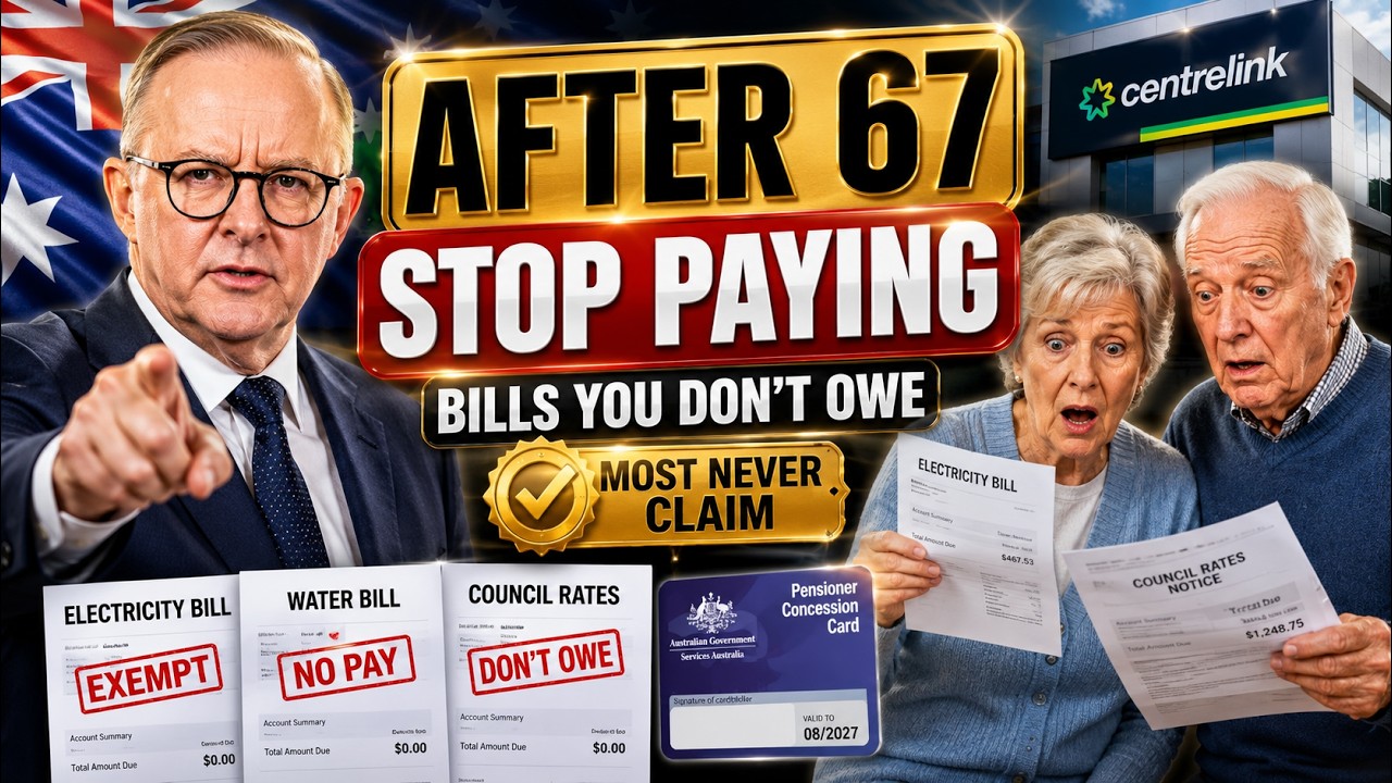 The Bills Pensioners No Longer Have to Pay After 67 in Australia