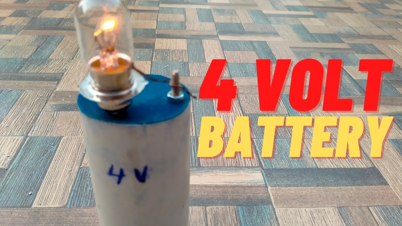 how to make a 4 volt battery at home