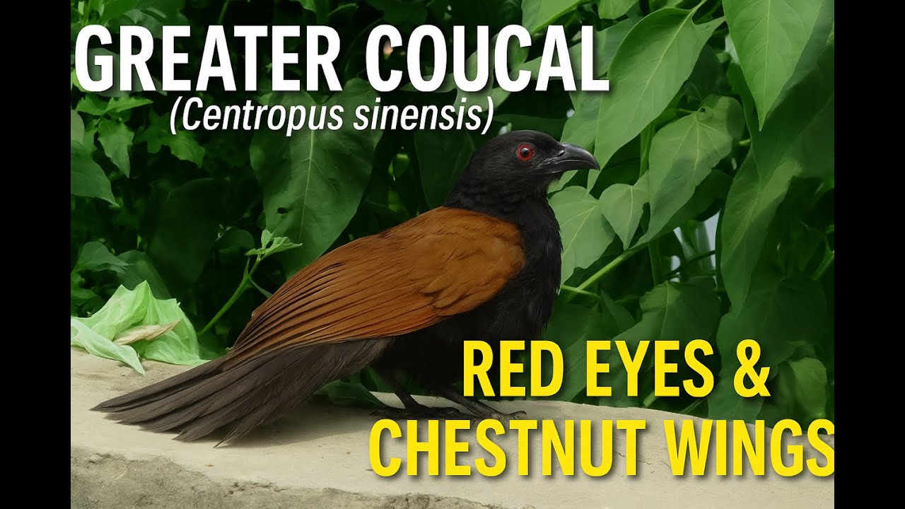 Greater Coucal (Centropus sinensis) | Field Records from Islamabad, Haripur & Chakwal