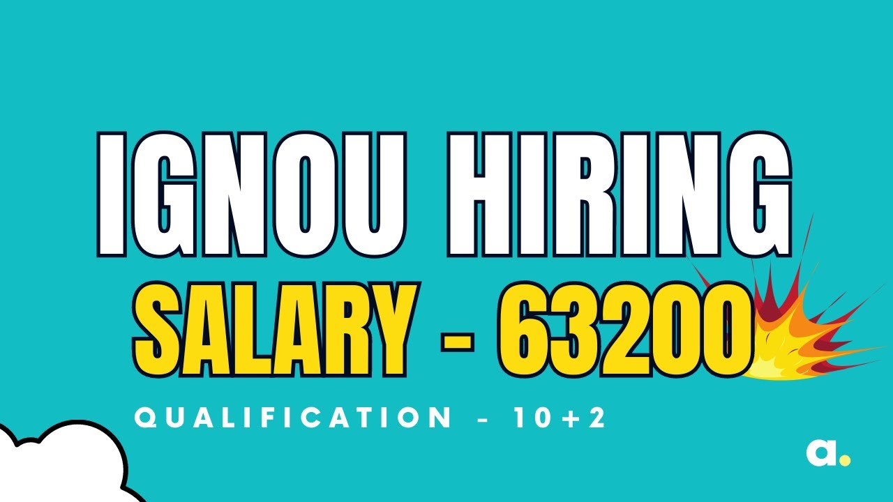 Get A Job with IGNOU : Earn 63000+ Here's How!