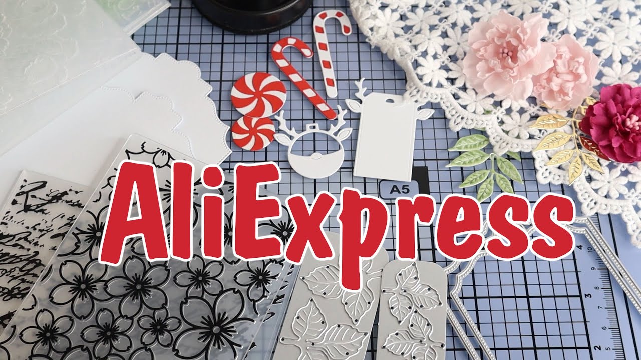 Покупки с ALIEXPRESS/ Ножи для вырубки, папки для тиснения и другое/ Скрапбукинг