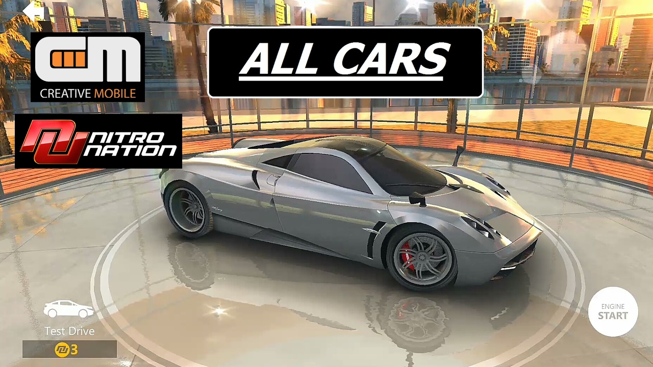 Nitro Nation All cars/Full car list