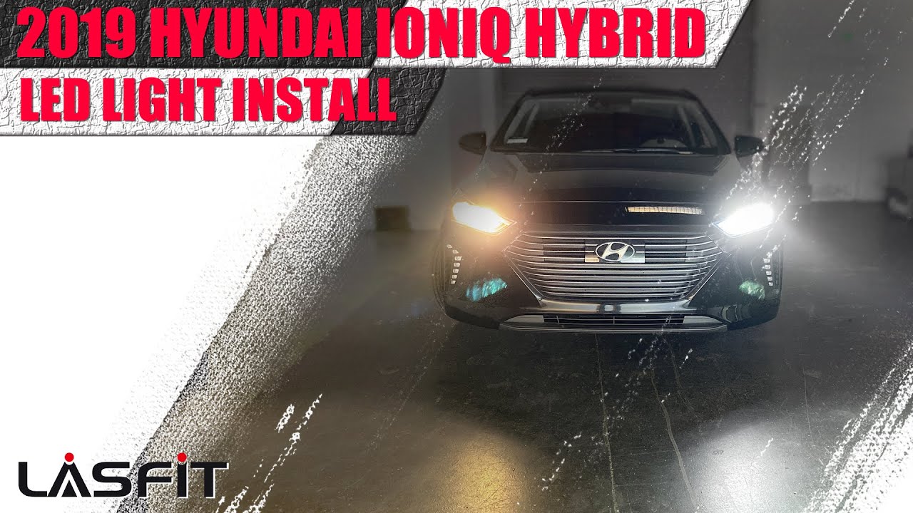 Замена указателей поворота на светодиодные лампы на Hyundai Ioniq 2017, 2018, 2019 и 2020 годов в...