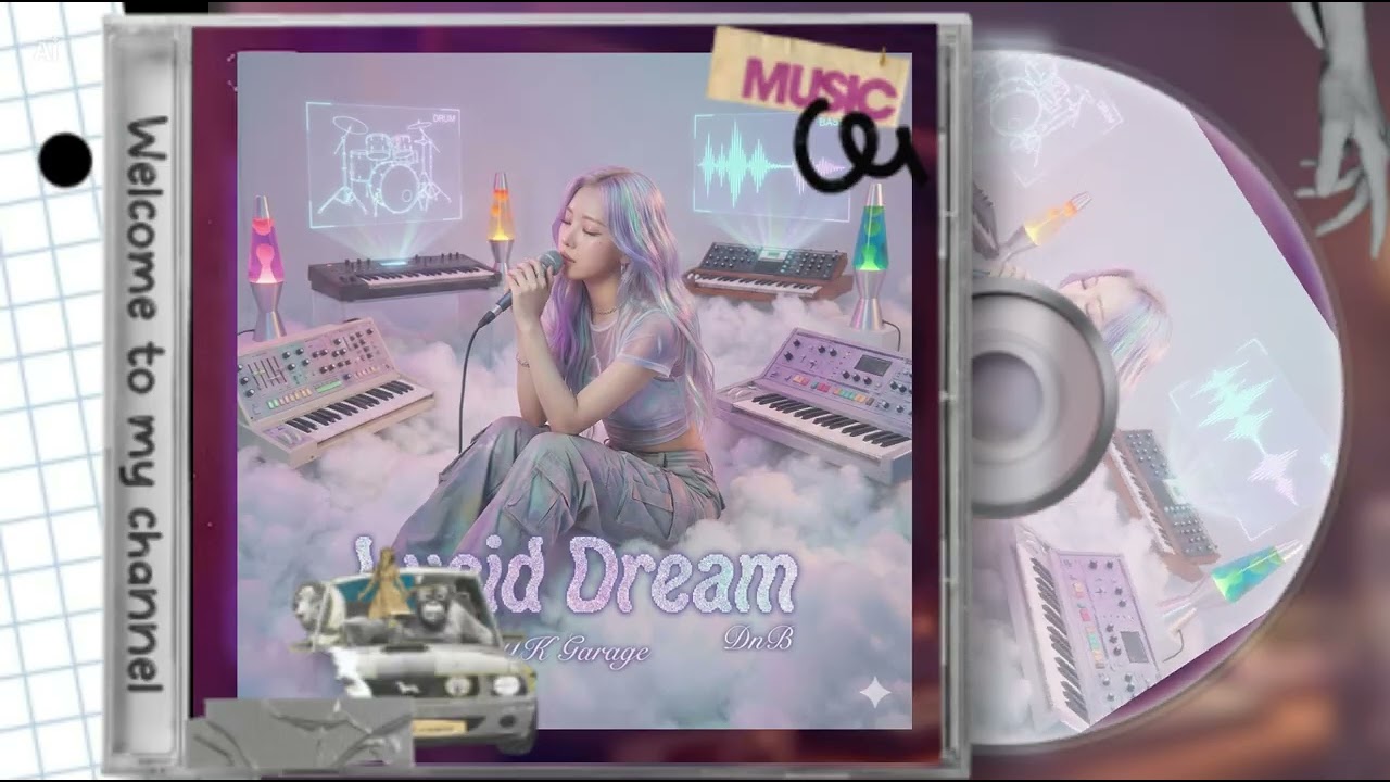1 Hour Loop Lucid Dream 🦄 Dreamy K-Pop & UK Garage Vibe | Late Night Drive, Study, Chill