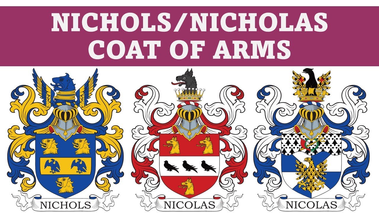 Nichols Coat of Arms & Family Crest - Symbols, Bearers, History