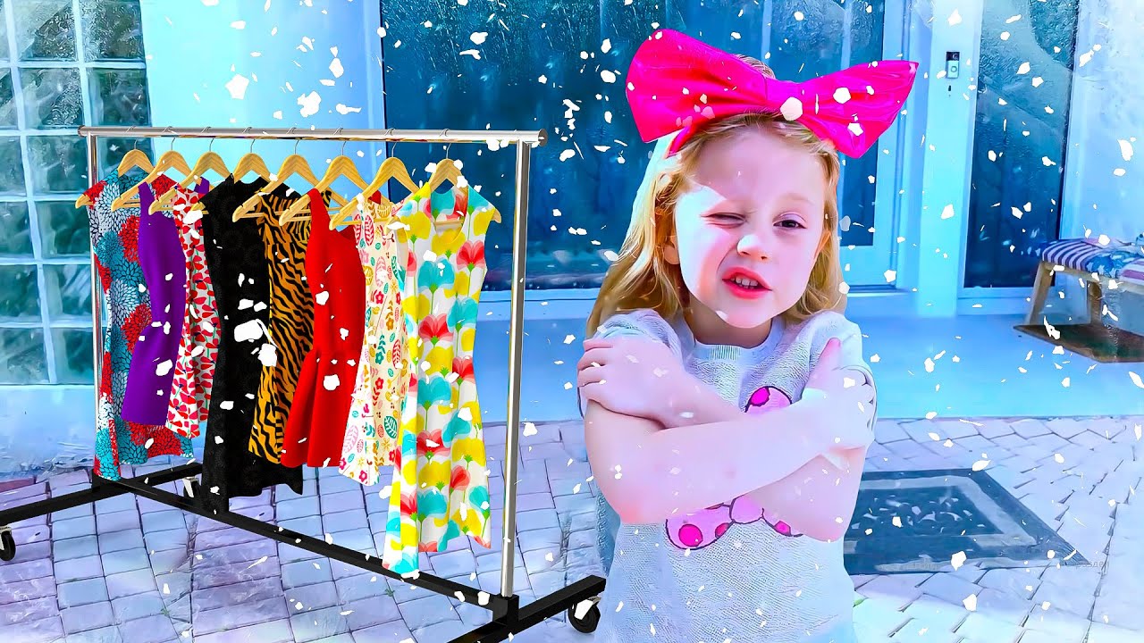 Nastya non si veste secondo il tempo - Video divertente per bambini