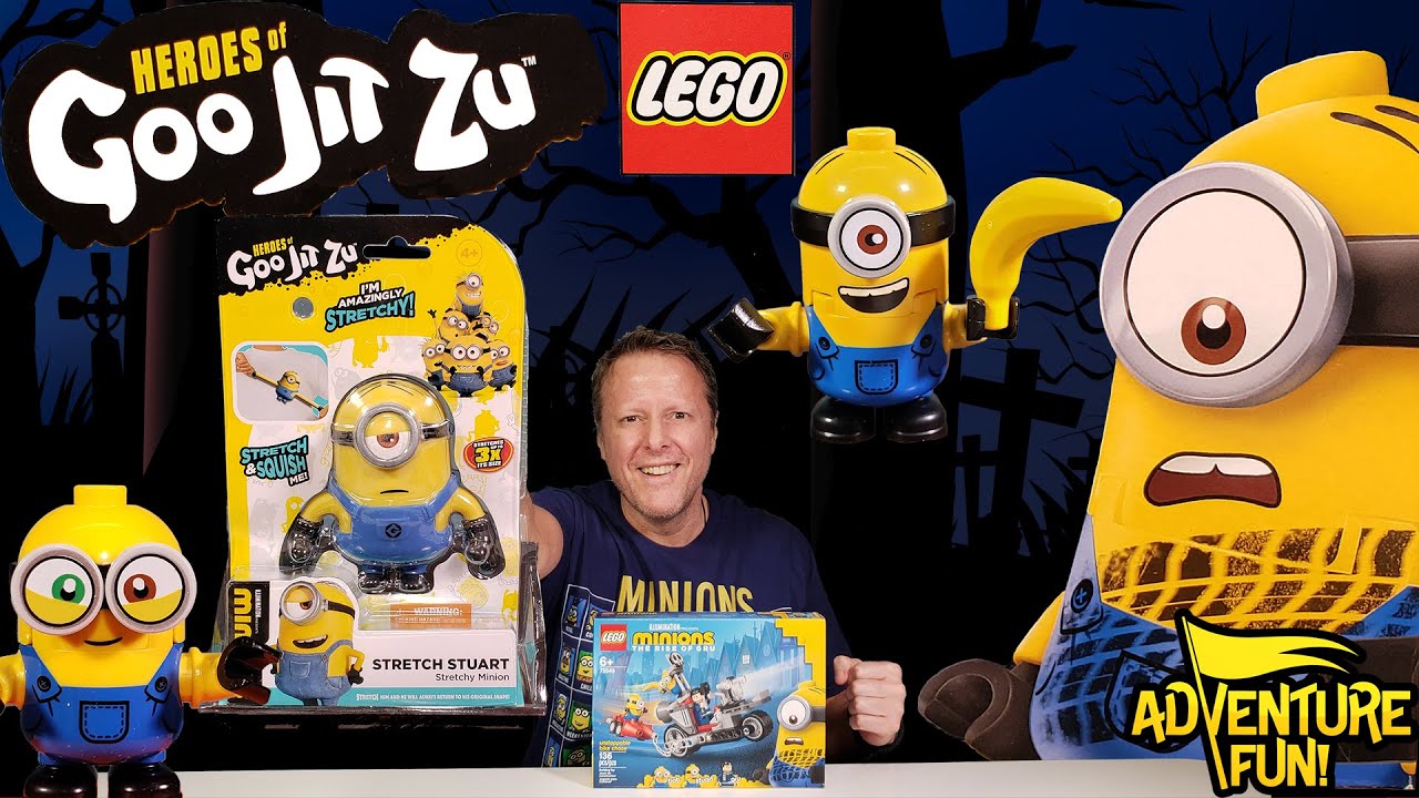 Minions Heroes of Goo Jit Zu Stuart встречает LEGO Unstoppable Bike Chase AdventureВеселый обзор ...