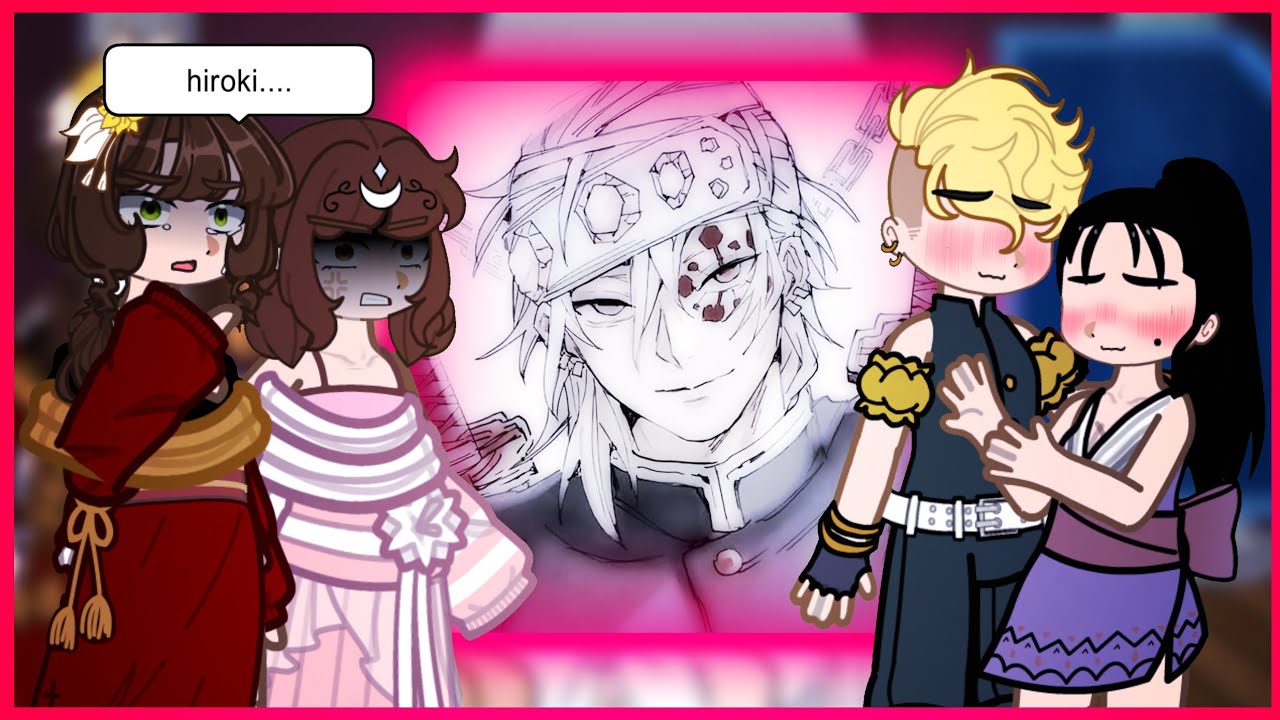 Kokujin no tenkousei react/reagindo a hiroki as Tengen Uzui - gacha club ntr - 1/1