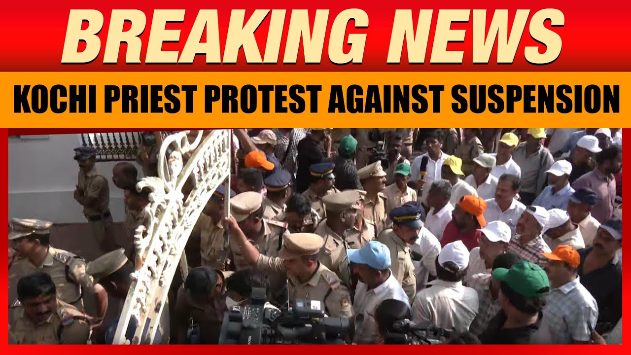 Kochi: Row Over Suspension of Priests | Priests Protest Near Archbishop's House |Syro-Malabar Church
