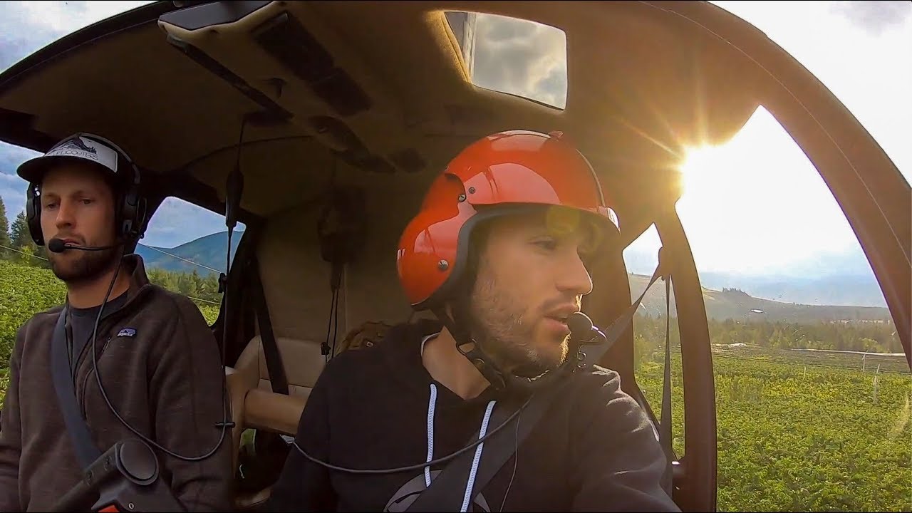DRYING CHERRIES BY HELICOPTER