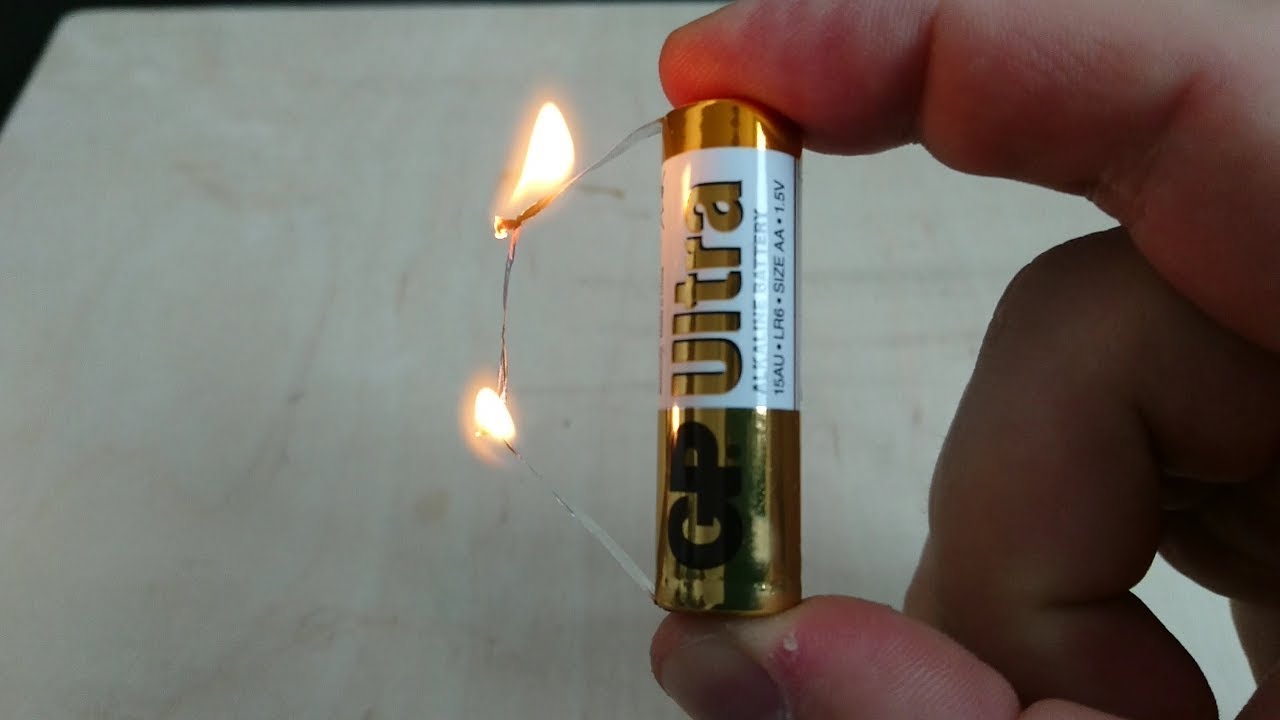 How to make a FIRE with BATTERY