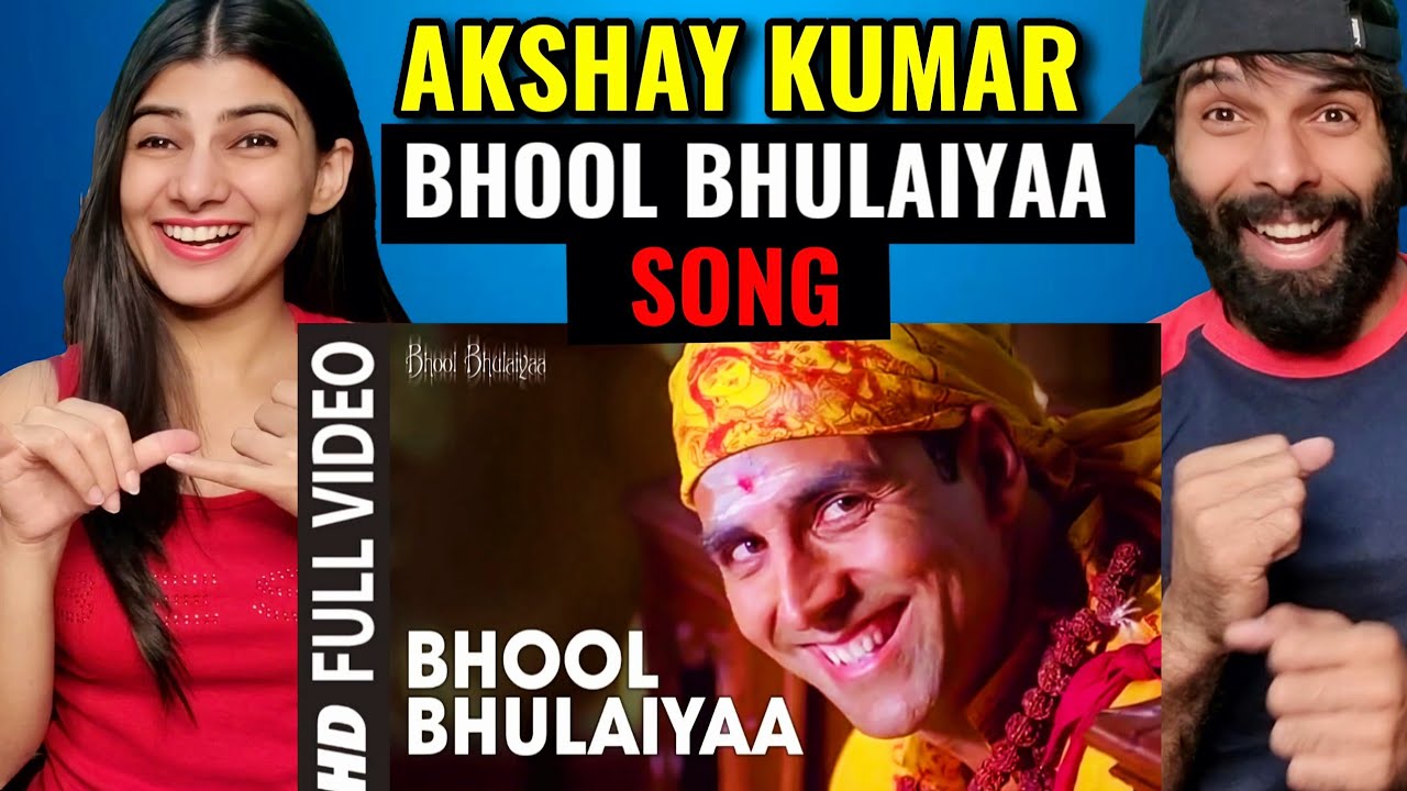 Bhool Bhulaiyaa Title Track (Full Video) | Akshay Kumar, Vidya Balan | Neeraj Pritam Reaction video