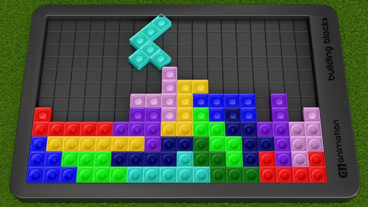 Fidget POPit Hexominoes
