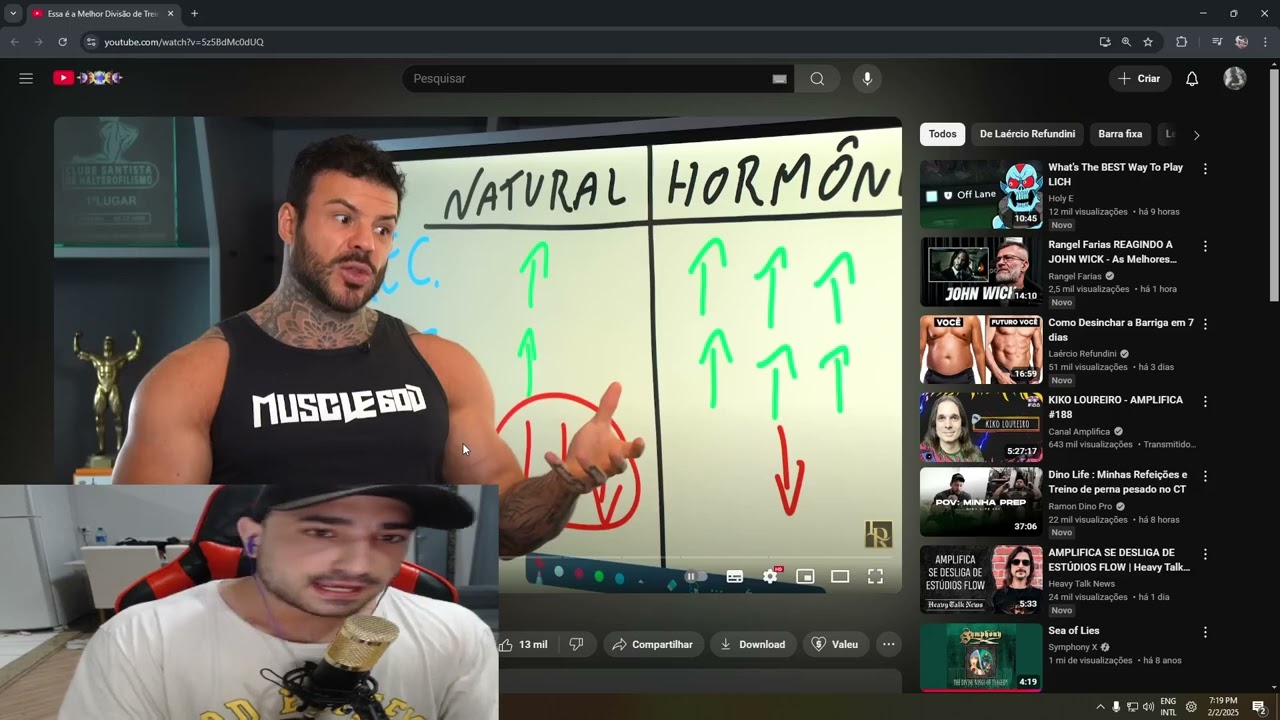 REACT LAERCIO REFUNDINI - MELHOR TREINO PARA NATURAIS