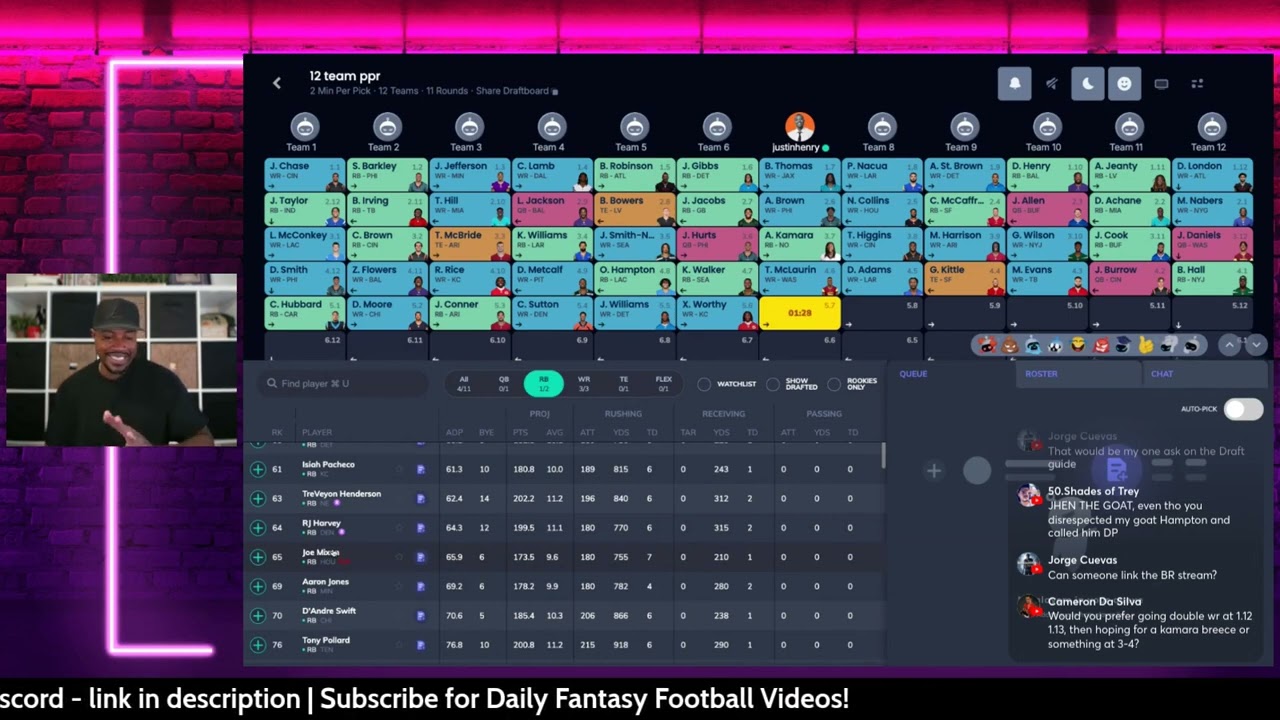 Drafting From the 1.07 in PPR (Advanced Strategy)