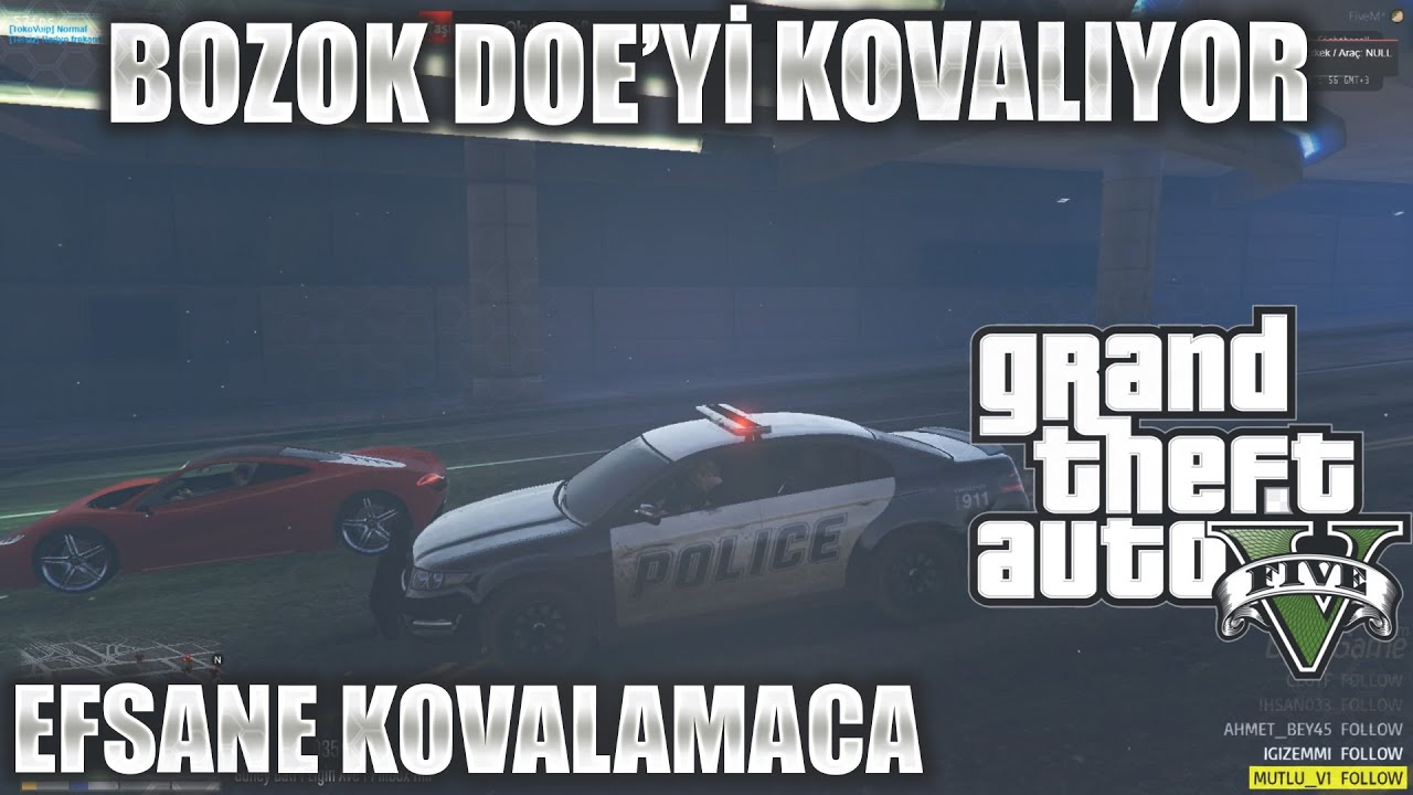 BOZOK DOE'Yİ KOVALIYOR | EİGHTBORN RP GTA V EFSANE KOVALAMACA
