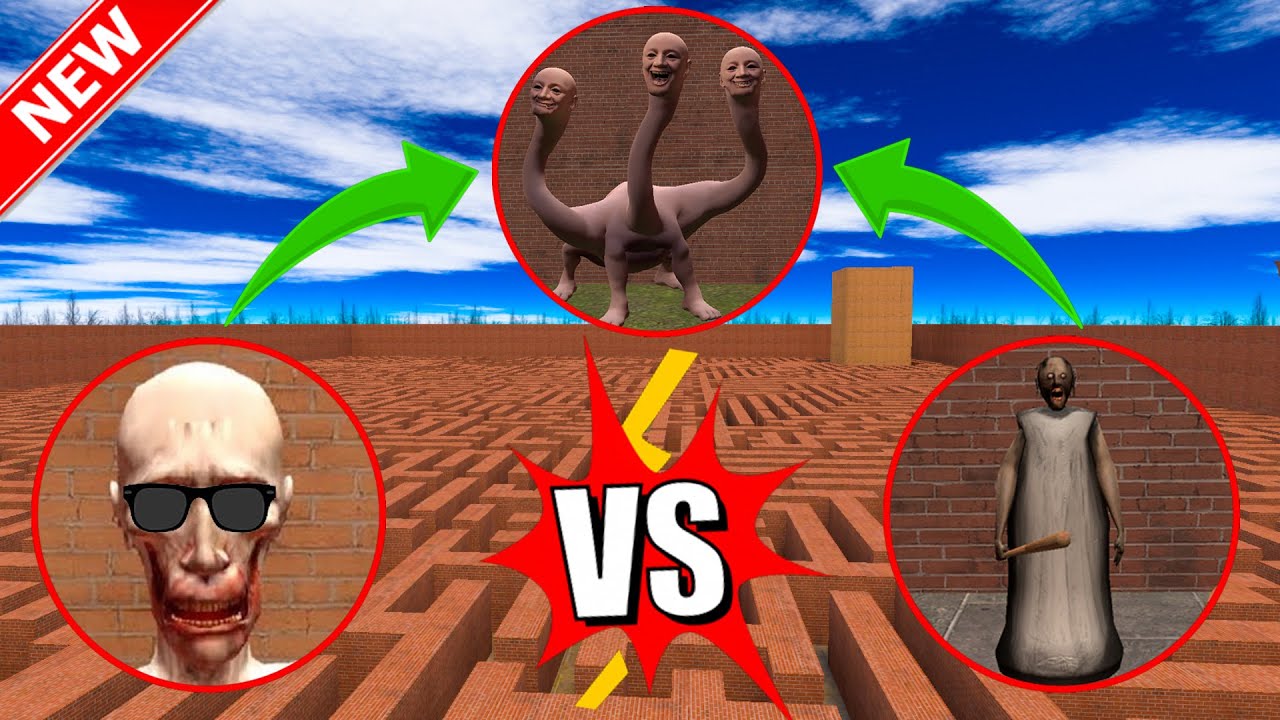 Best of SCP-096 VS  WE SWAM TOO FAR HYDRA VS Granny Monster In Garry's Mod #21