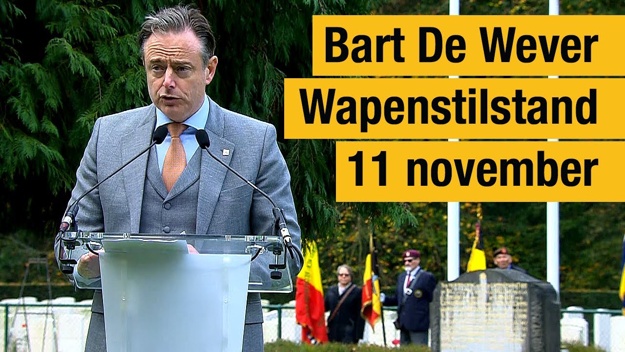 Bart De Wever speecht n.a.v Wapenstilstand