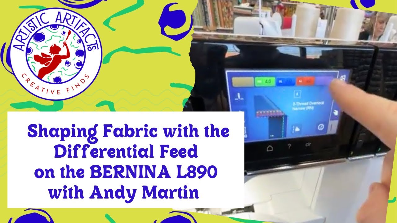 Shaping Fabric with the Differential Feed on the BERNINA L800 at Artistic Artifacts 