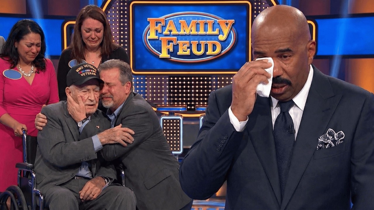 Steve Harvey BREAKS DOWN When 90-Year-Old Veteran Finally Meets His Lost Son