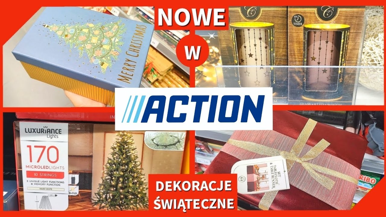 NOWOŚCI w ACTION ‼️🎄  NOWE ŚWIĄTECZNE DEKORACJE PREZENTY na BOŻE NARODZENIE 🌟Przegląd półek
