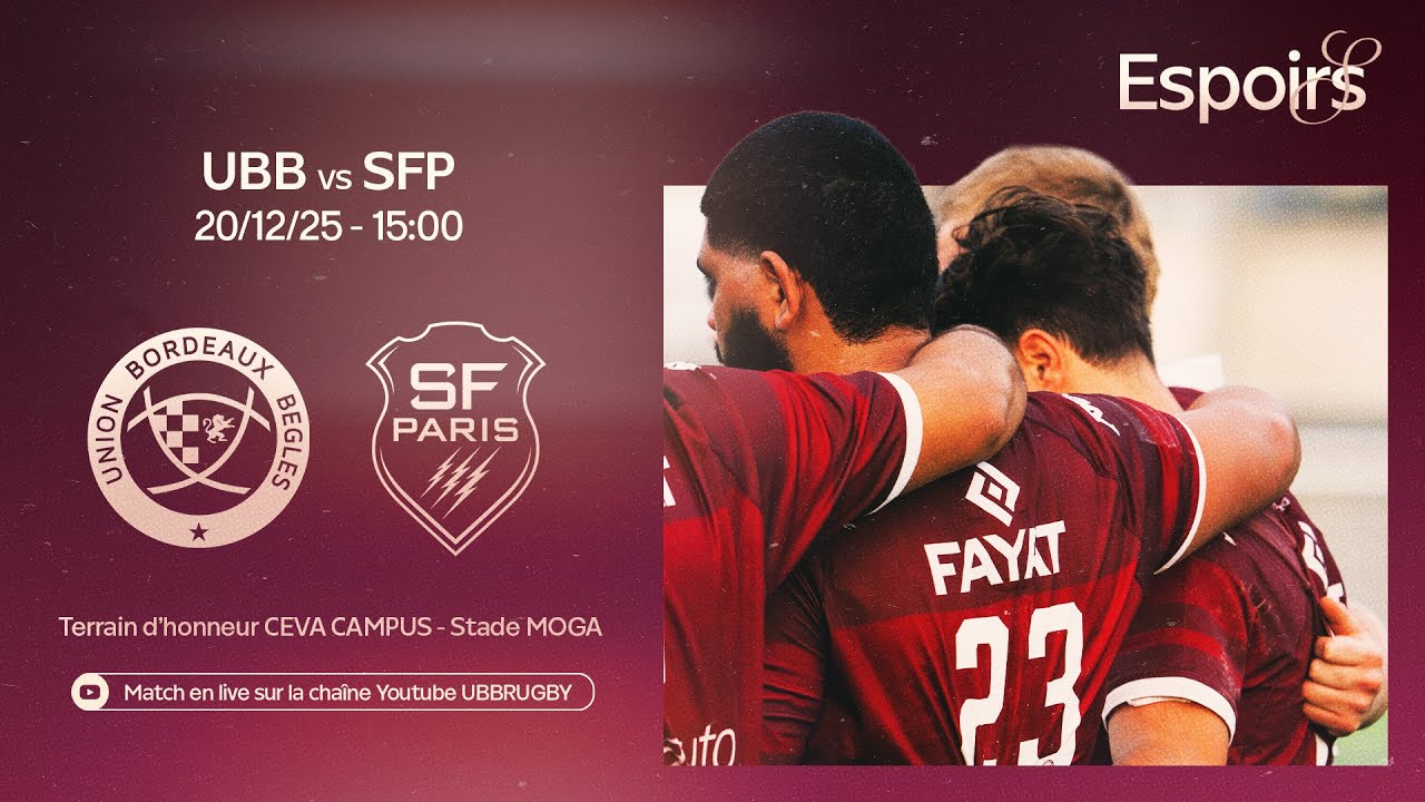 ESPOIRS : UBB - Stade Français Paris (J10 25/26)