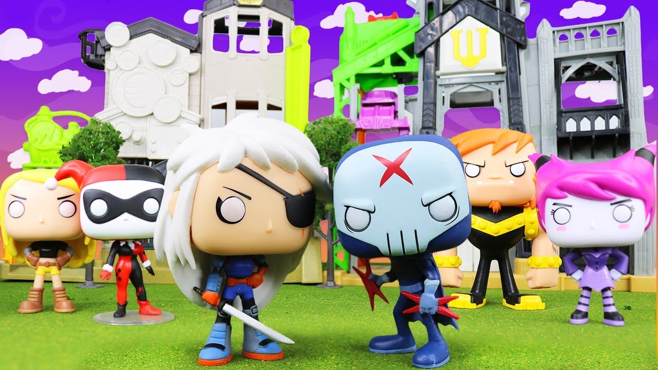 TEEN TITANS GO! Funko Pop Red X vs Rose Wilson with Teen Titans Go! Super Villains