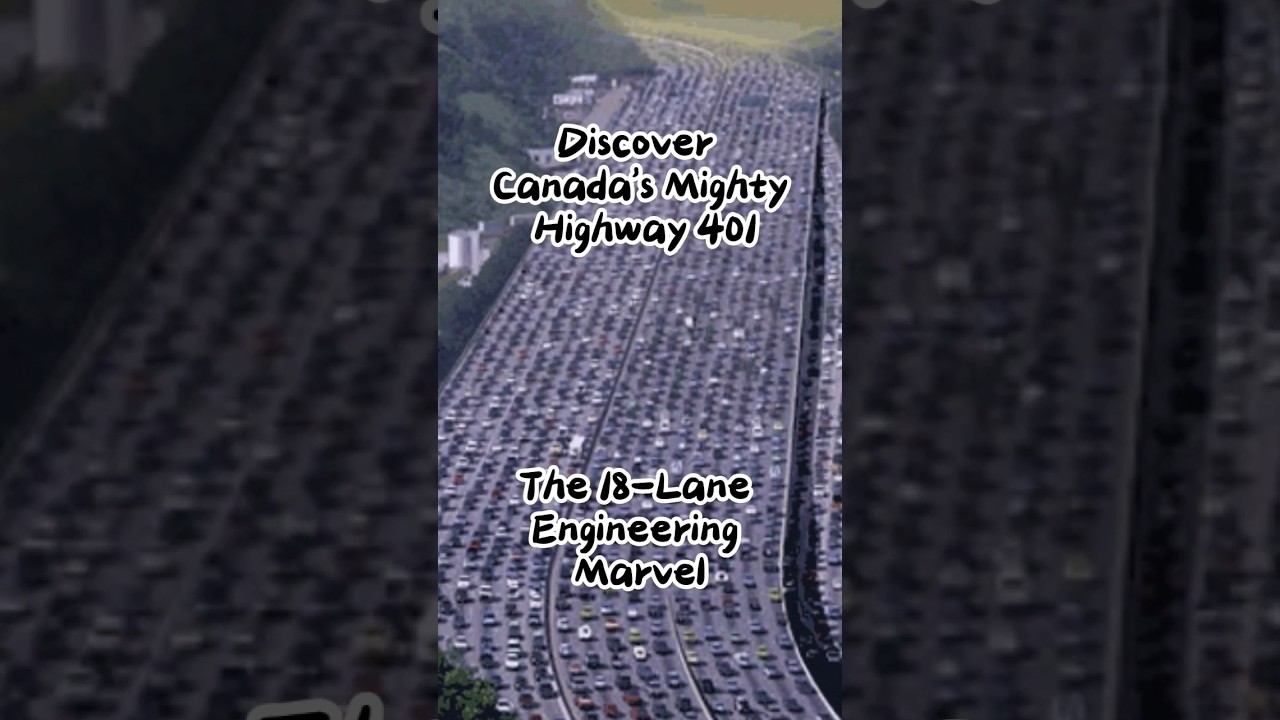 Discover Canada's Mighty Highway 401: The 18-Lane Engineering Marvel