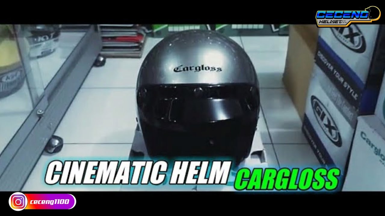 HELM BOGO CARGLOSS SILVER MET + KACA INJAK FLATT HITAM ‼  #unboxinghelm #reviewhelm