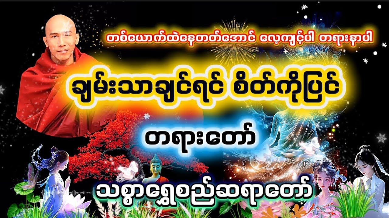 တစ်ယောက်ထဲနေတတ်အောင် လေ့ကျင့်ပါ အေးချမ်းတယ်  #သစ္စာရွေစည်ဆရာတော်2024 