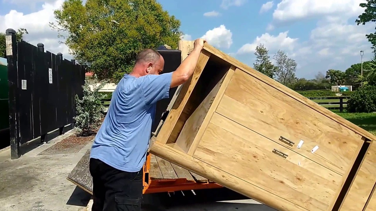 Removing Junk from the Dumpster Overflow Area