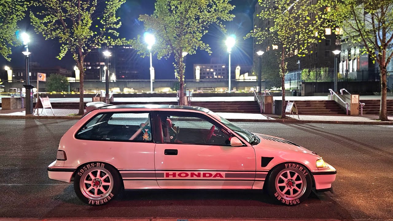 KANJO Night HWY Loop Run | B20 VTEC EF Civic Hatch EF3-R