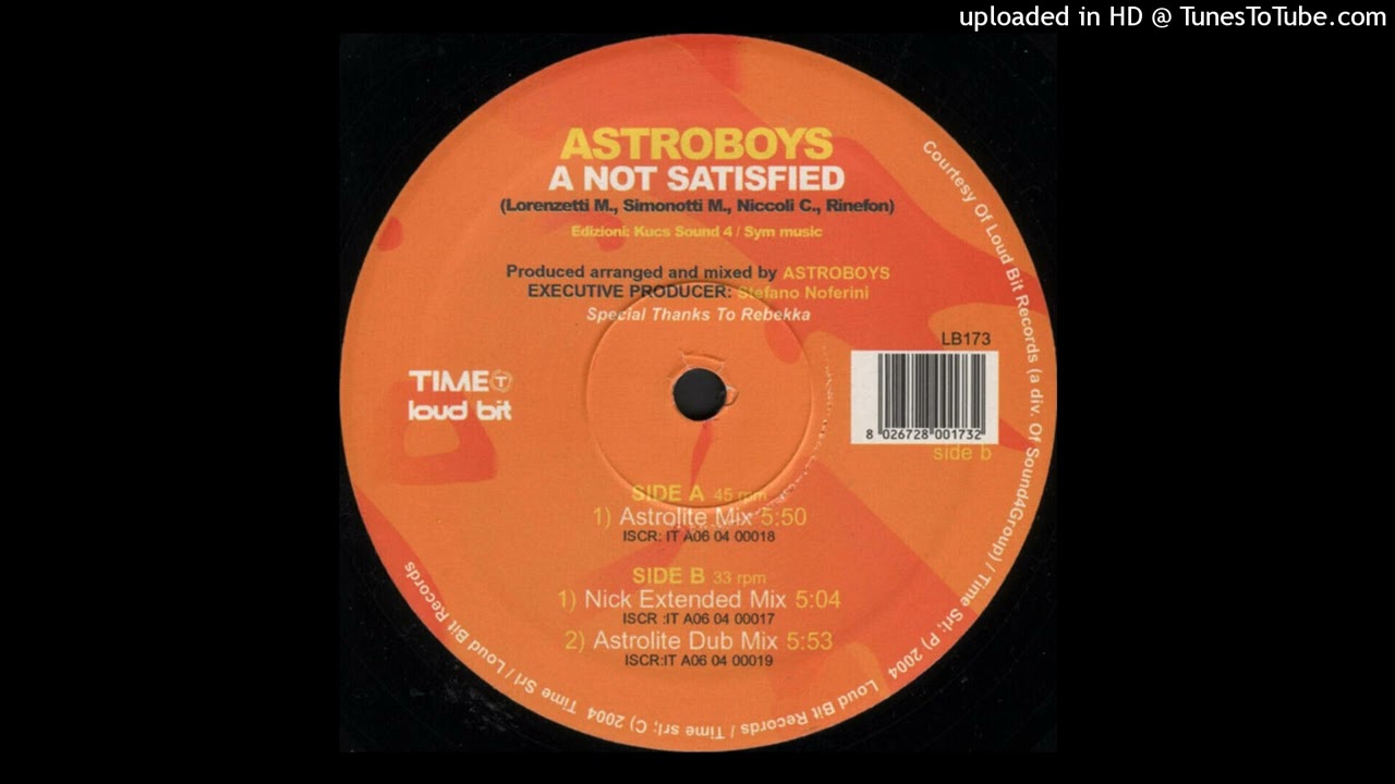 Astroboys - A Not Satisfied (Nick Extended Mix)