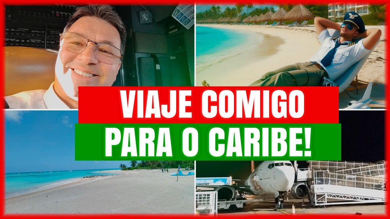 POR DENTRO DE UM VOO PARA O CARIBE - VOE COMIGO PARA PUNTA CANA!