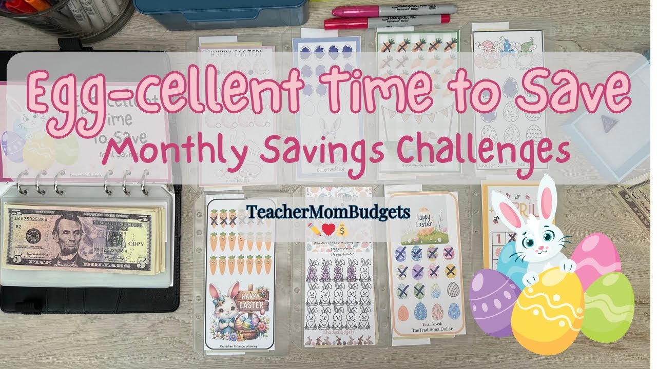 🐰 Monthly Savings Challenges | April Week 2 | Long-Term Sinking Funds | #budgetcommunity