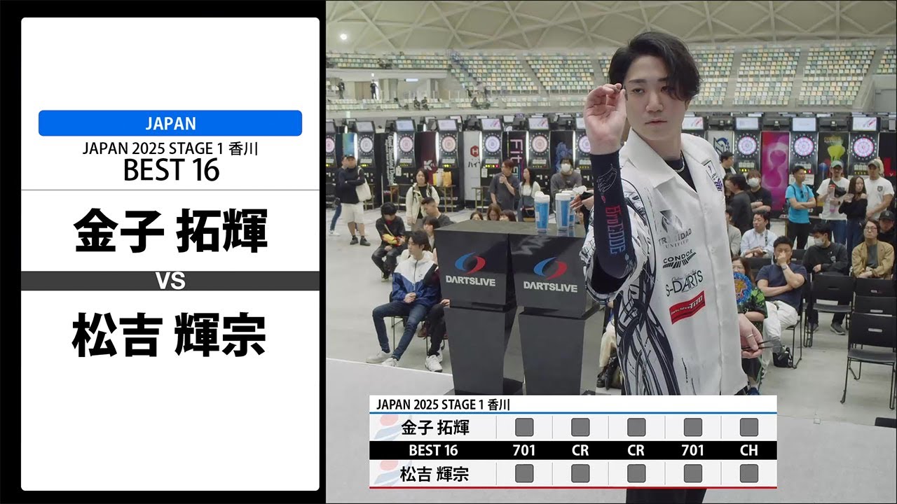 【金子 拓輝 VS 松吉 輝宗】JAPAN 2025 STAGE1 香川 BEST16