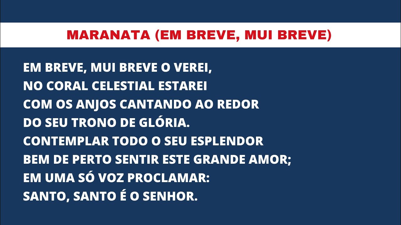 Louvor - Maranata (Em Breve, Mui Breve O Verei) - Seminário GL Abril/2025 - Jesus Vem!