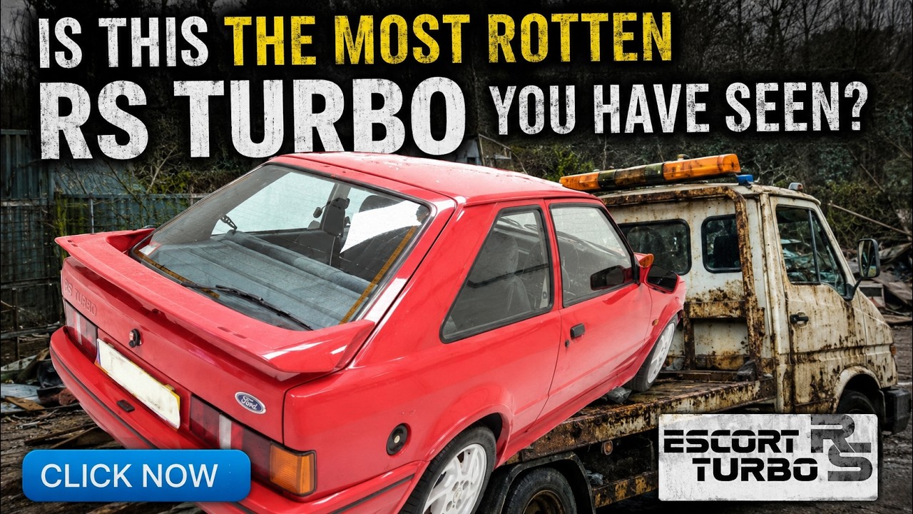 RS TURBO SERIES 2 MK2 FORD ESCORT HOT HATCH ROTTING AWAY BEEN SAT FOR 25 YEARS OR MORE.