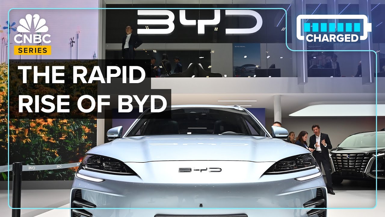 Как китайский электромобильный гигант BYD конкурирует с Tesla