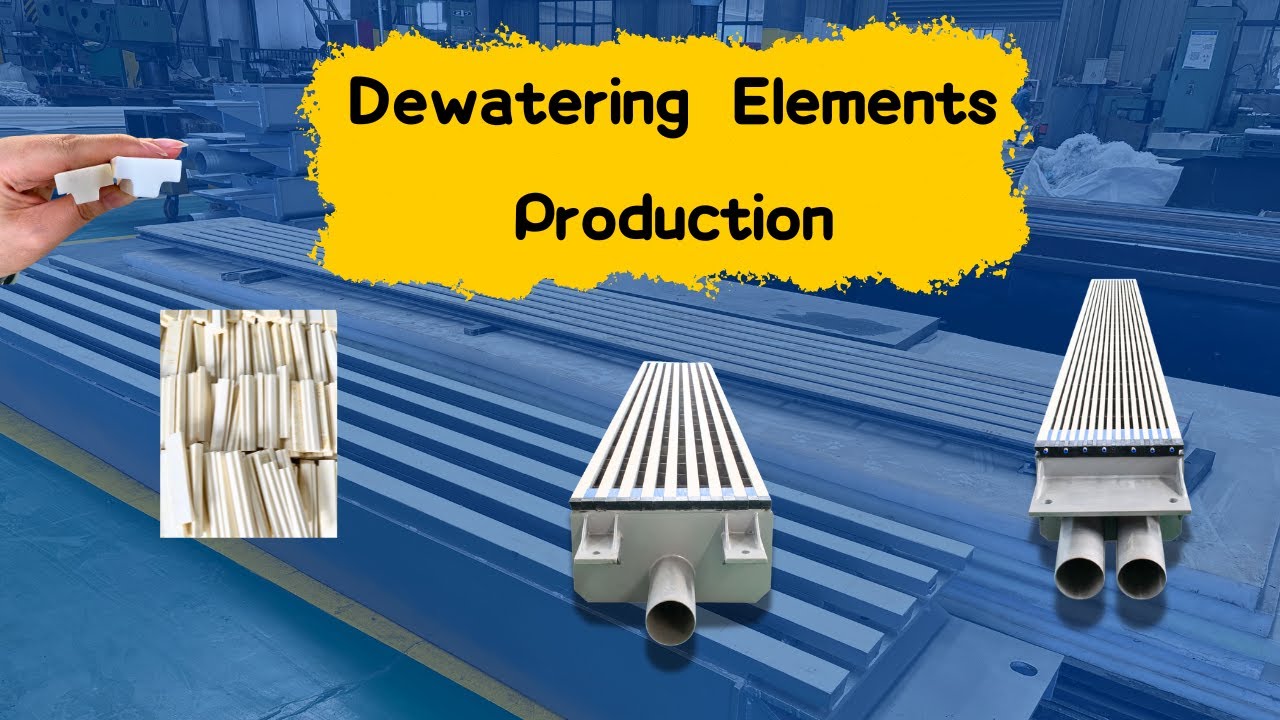 Paper machine dewatering element