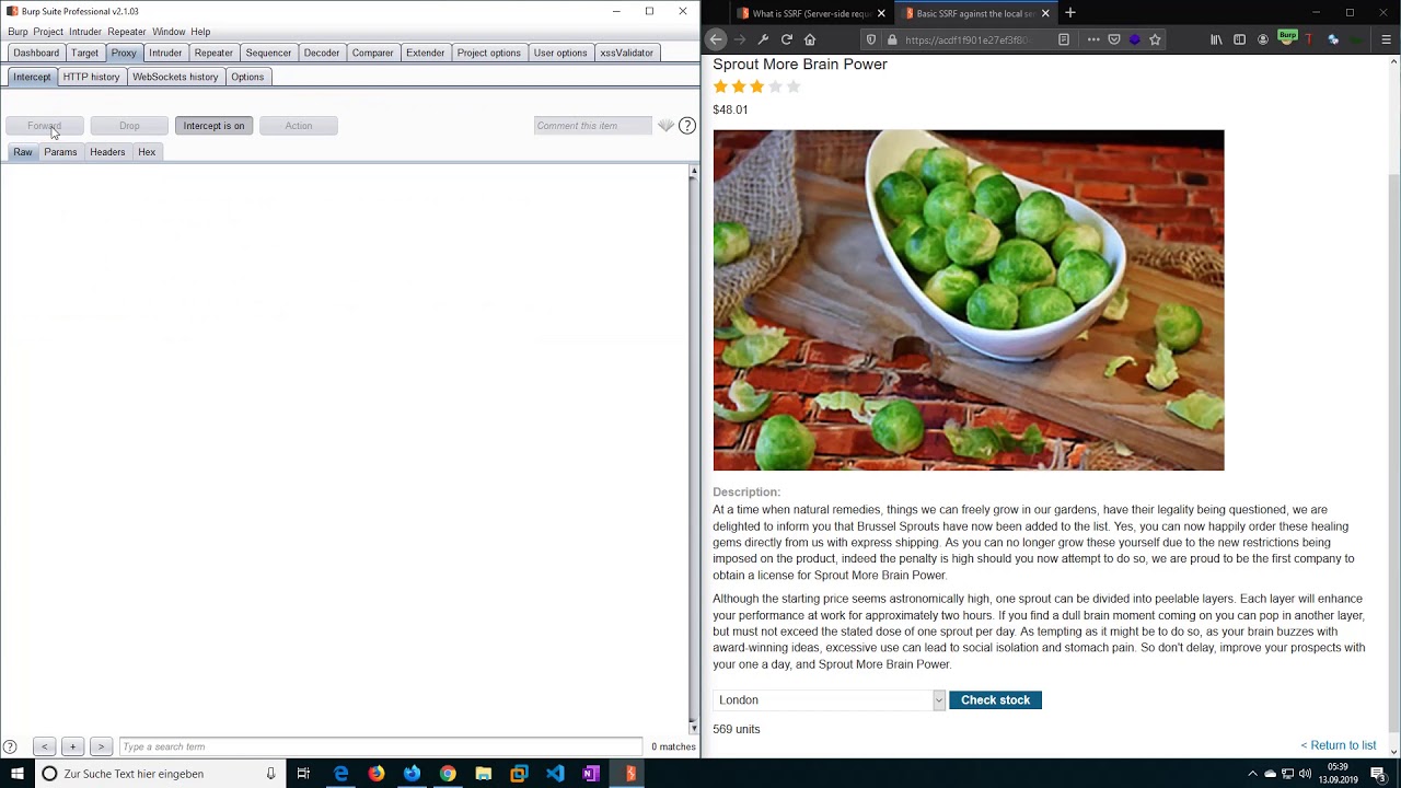 Basic SSRF against the local server (Video solution)