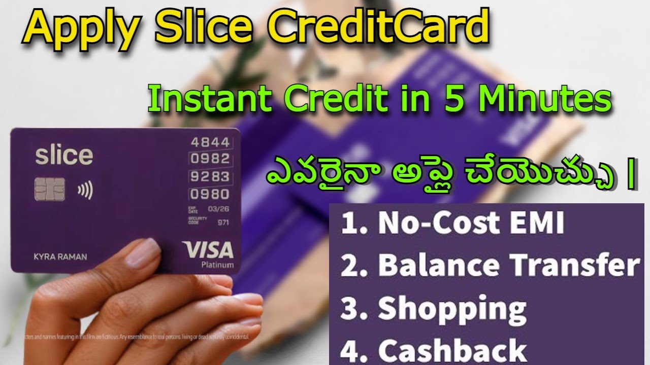 How to apply slice Credit Card In Telugu  | Easy and instant approval |Slice App Review💳💳💥