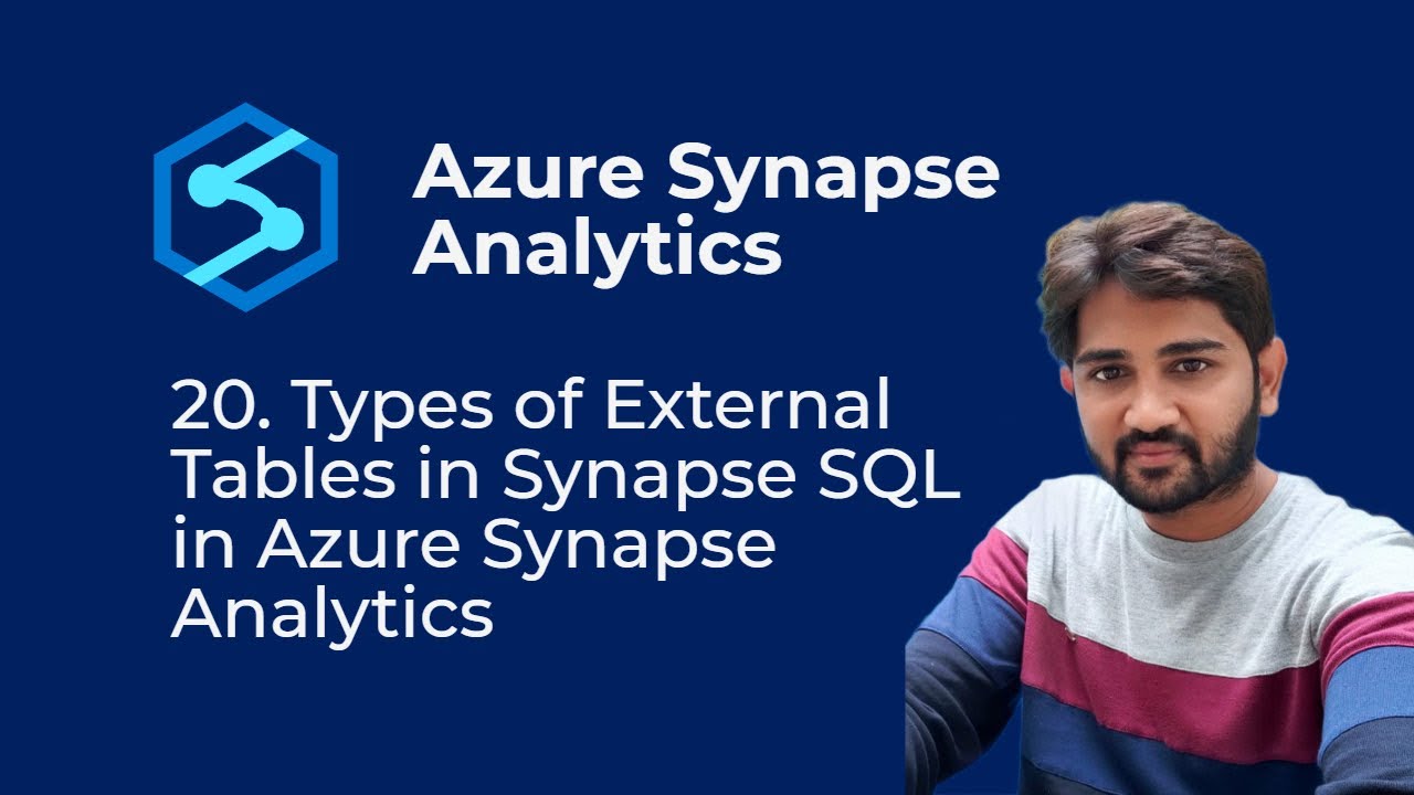 20. Types of External Tables(Hadoop & Native) in Synapse SQL in Azure Synapse Analytics