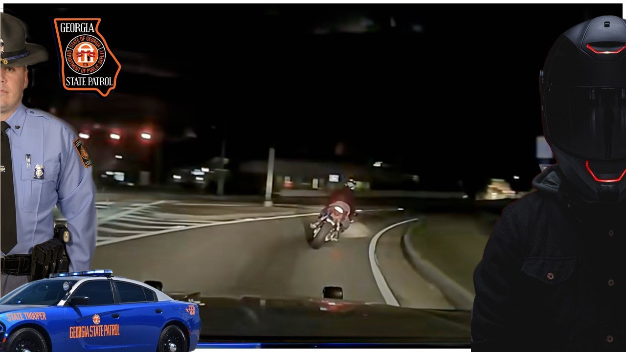 SLOW AS F**K Honda CBR gets ROASTED by Georgia State Patrol in FAILED GETAWAY!