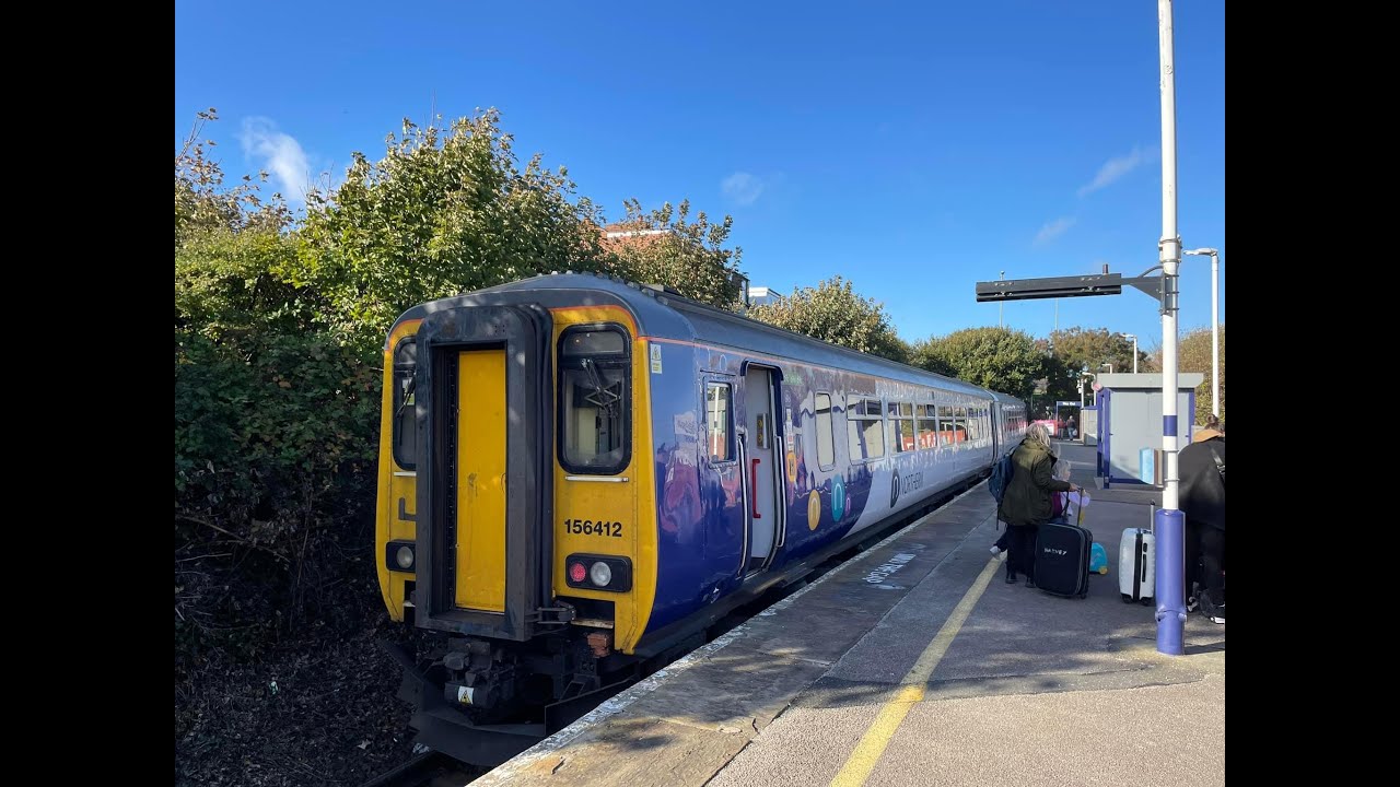 Northern 156 Trains - Preston to Blackpool South Rail Ride