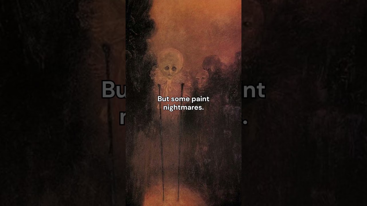 I find it strangely comforting | Zdzisław Beksiński #art #arthistory #painting #nightmare