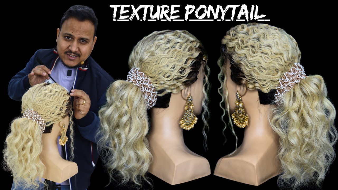 Messy front with texture ponytail / texture ponytail hairstyle 2026