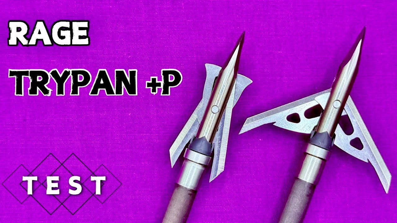 RAGE TRYPAN +P, 100 Gr BROADHEAD TEST